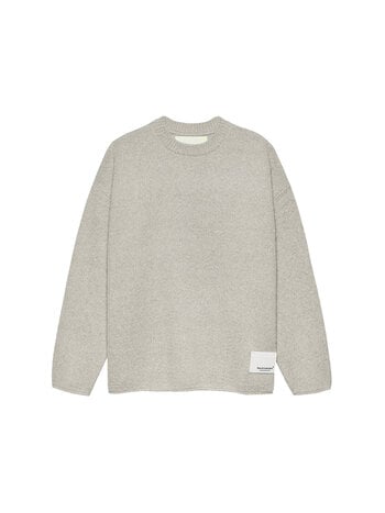 New Amsterdam Surf Association Knitted Stamp Crewneck Grey Melange