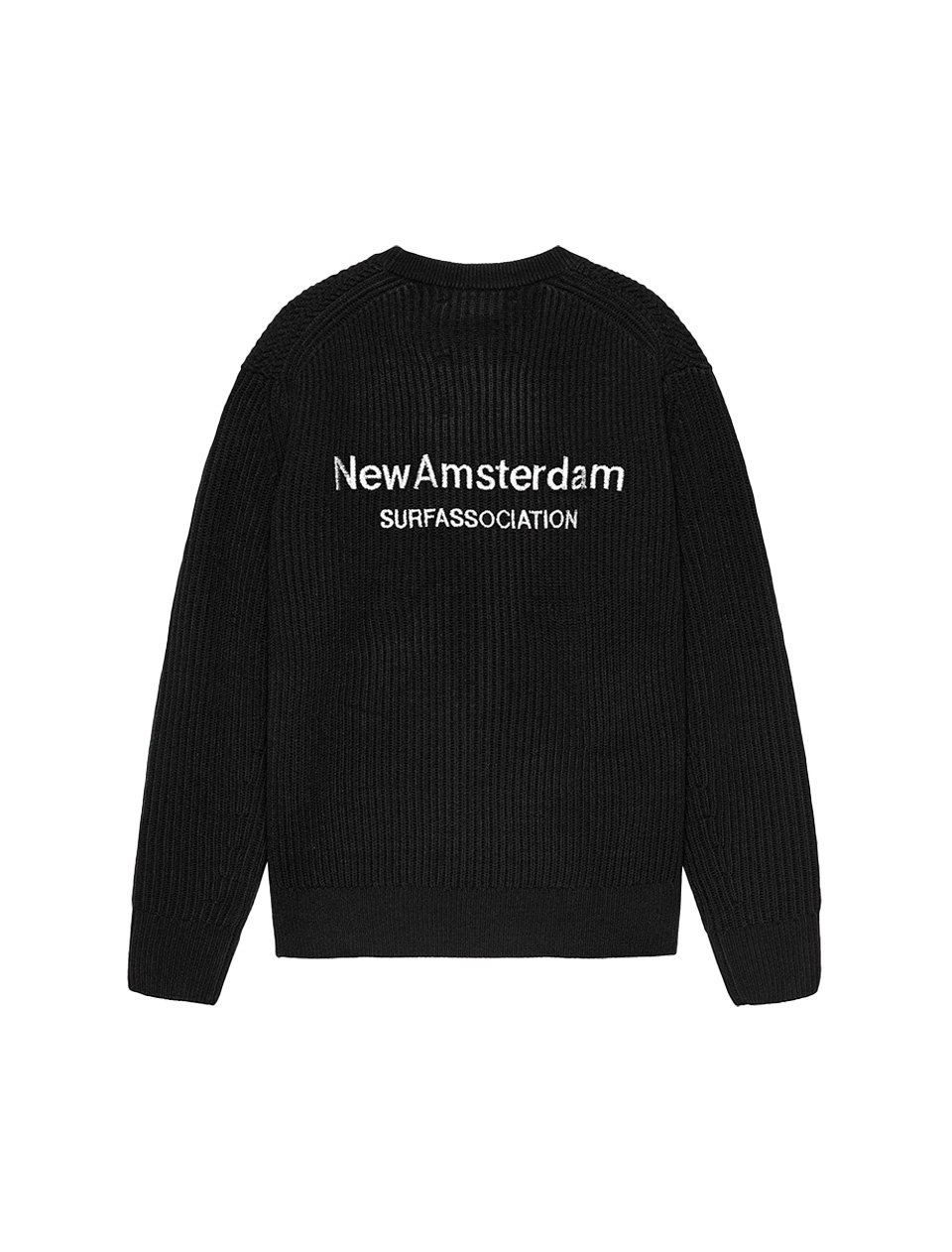New Amsterdam Surf Association Knitted Crewneck Black