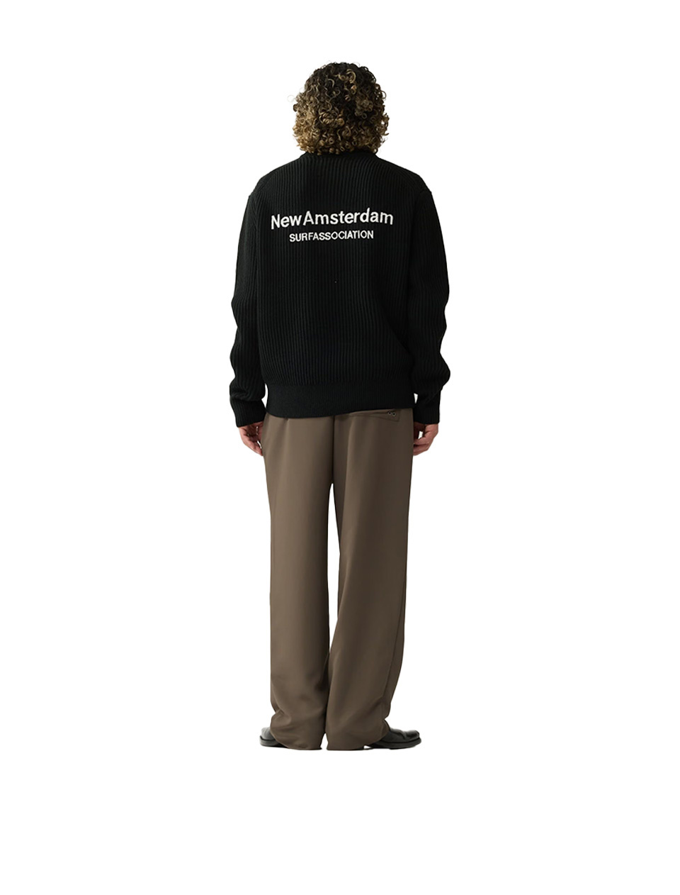 New Amsterdam Surf Association Knitted Crewneck Black