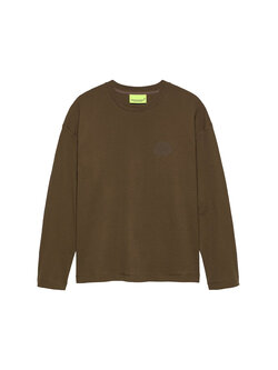 New Amsterdam Surf Association Logo Longsleeve Waffle Brown
