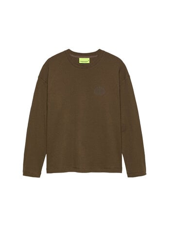New Amsterdam Surf Association Logo Longsleeve Waffle Brown