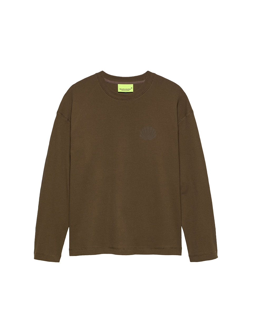 New Amsterdam Surf Association Logo Longsleeve Waffle Brown