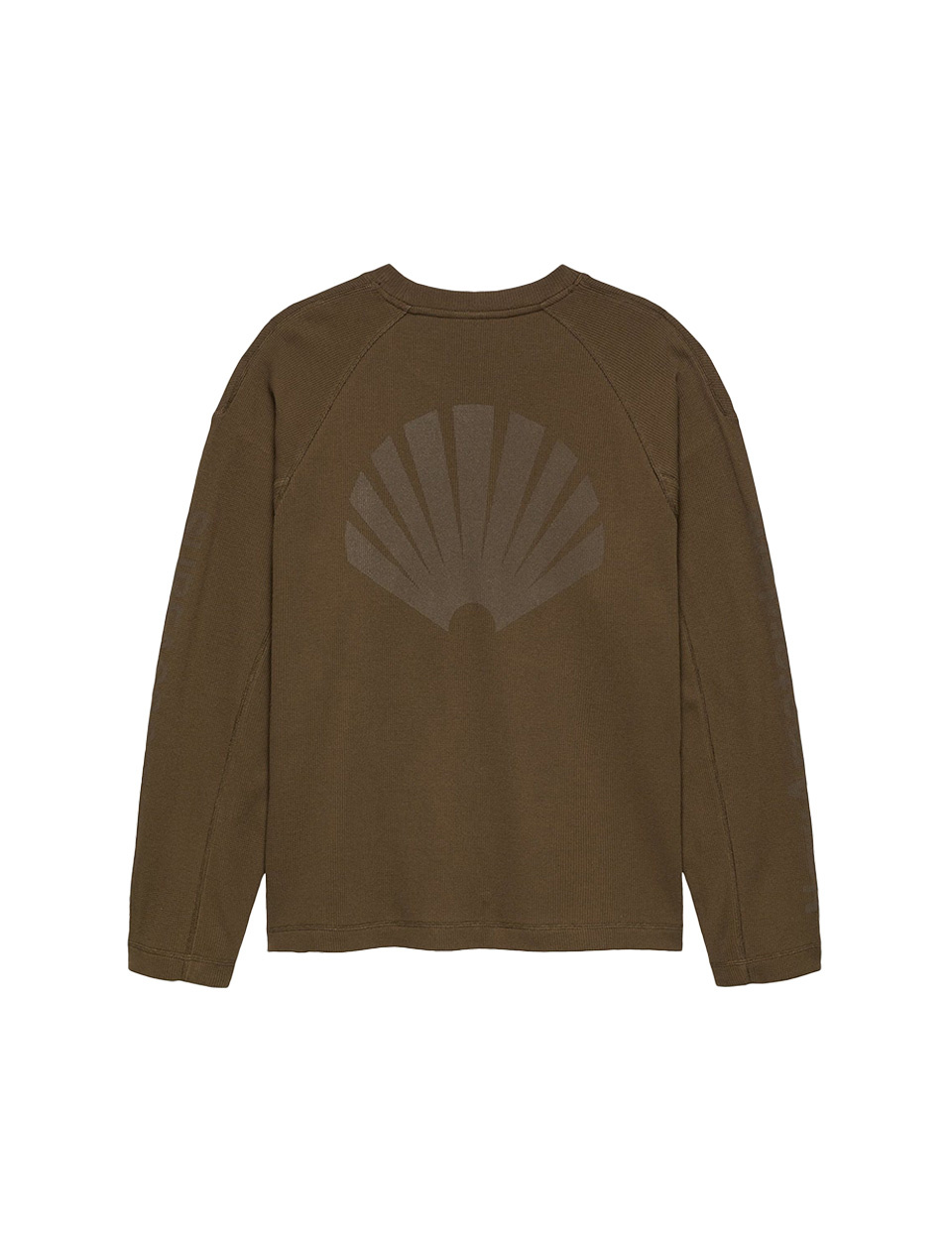 New Amsterdam Surf Association Logo Longsleeve Waffle Brown