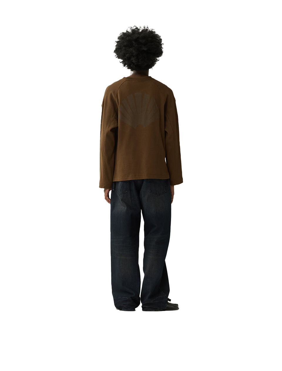 New Amsterdam Surf Association Logo Longsleeve Waffle Brown