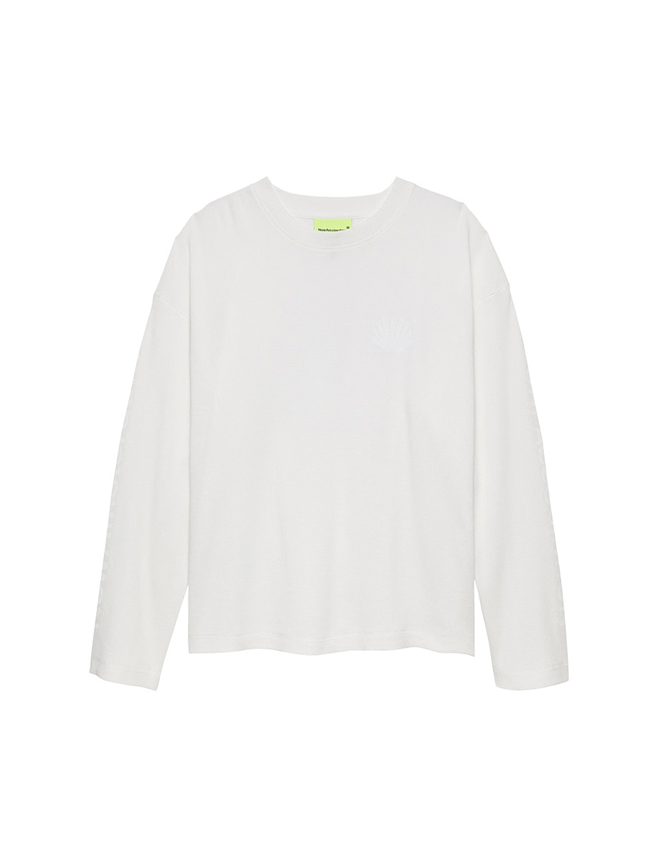 New Amsterdam Surf Association Logo Longsleeve Waffle White