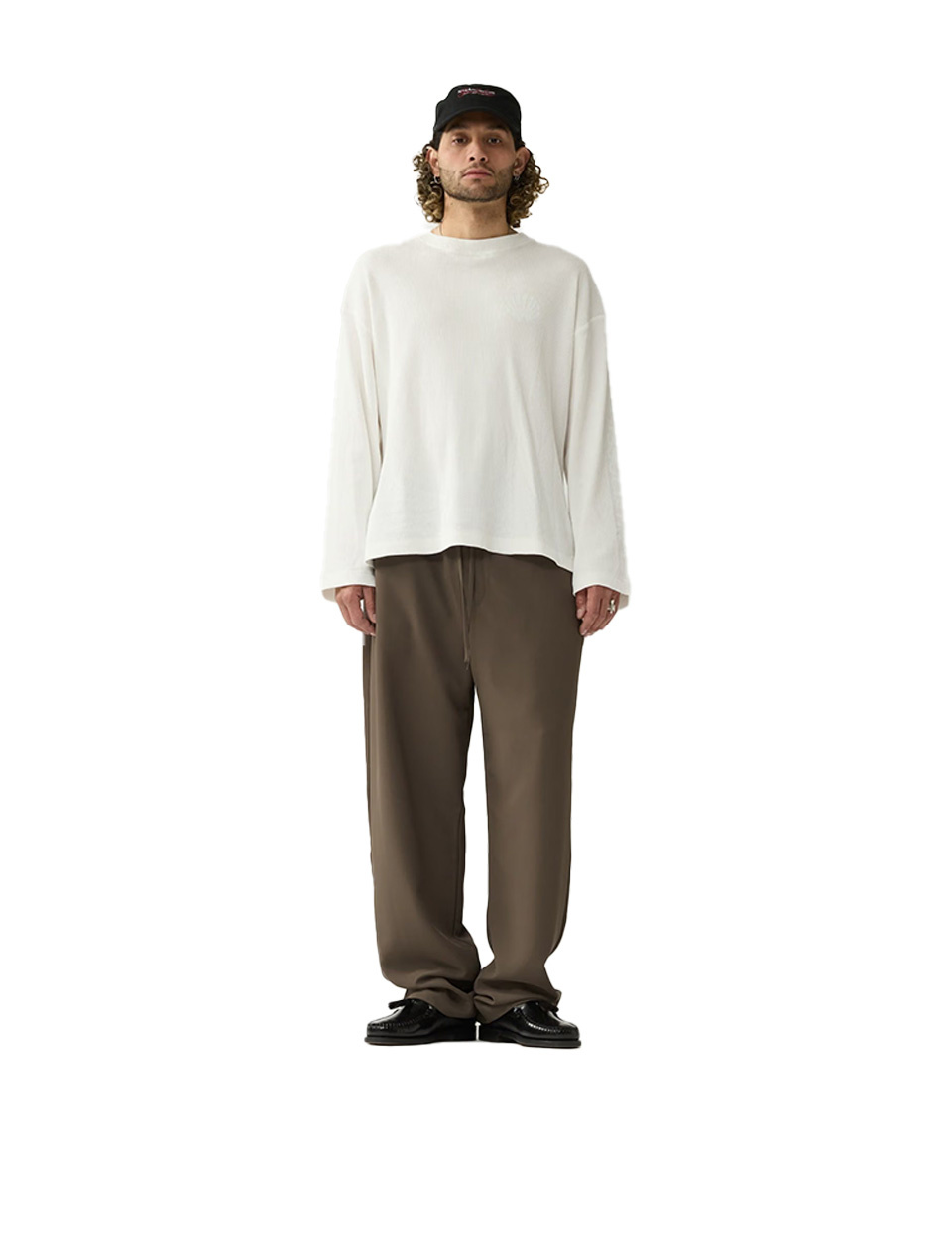 New Amsterdam Surf Association Logo Longsleeve Waffle White