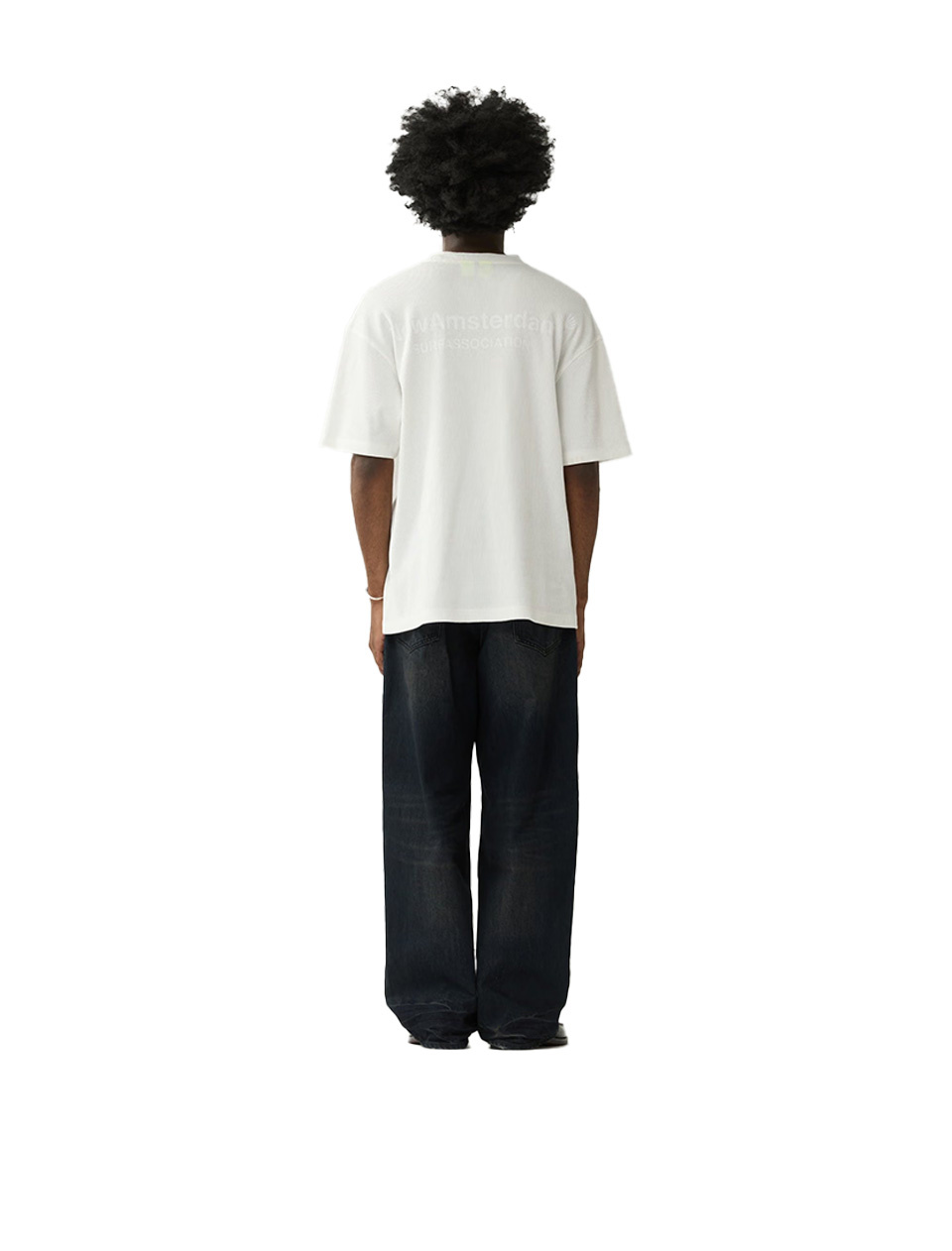 New Amsterdam Surf Association Logo Tee Waffle White