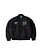 By Parra Club Not 1977 Satin Bomber Jacket Black