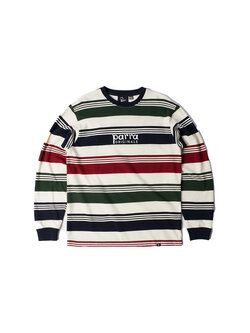 By Parra Original Stripe Long Sleeve T-Shirt Pine Green