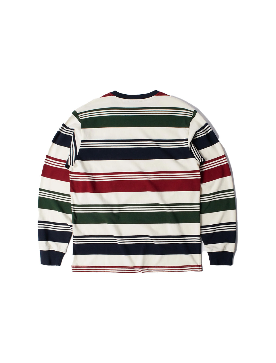 By Parra Original Stripe Long Sleeve T-Shirt Pine Green