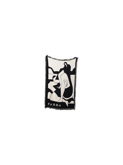 By Parra Waiting For You Throw Blanket Black