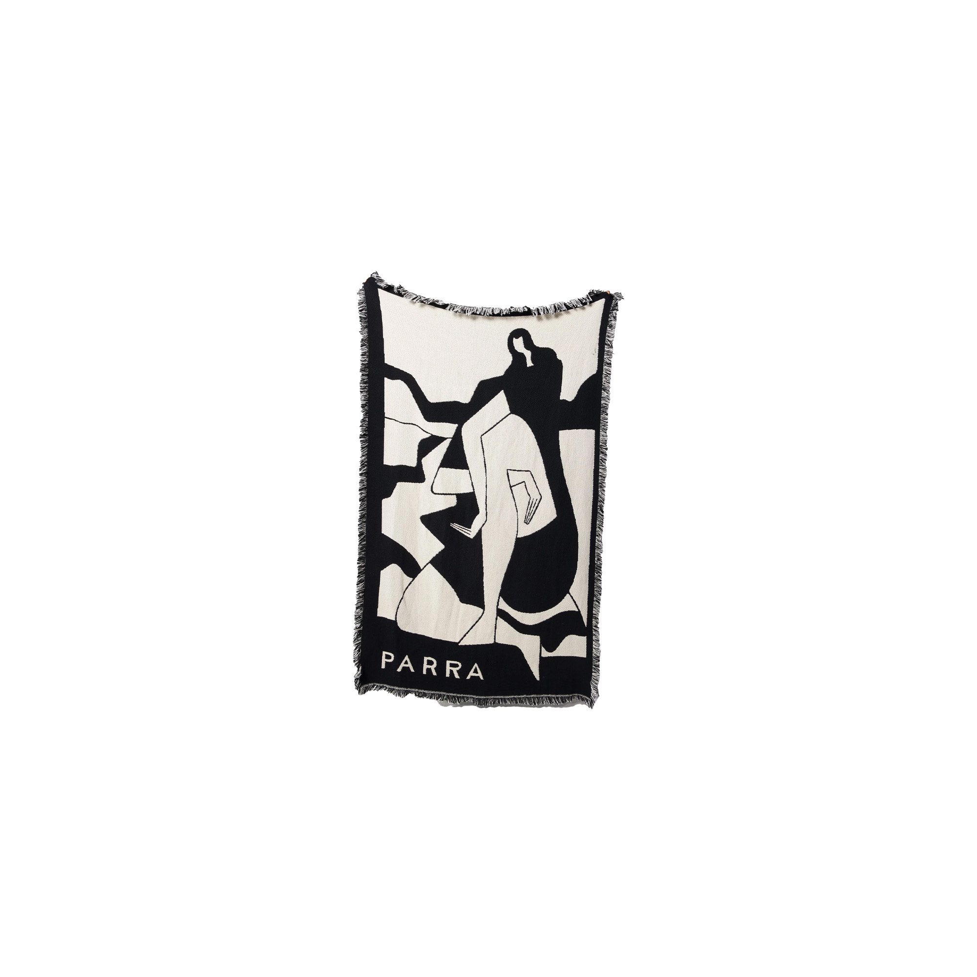 By Parra Waiting For You Throw Blanket Black