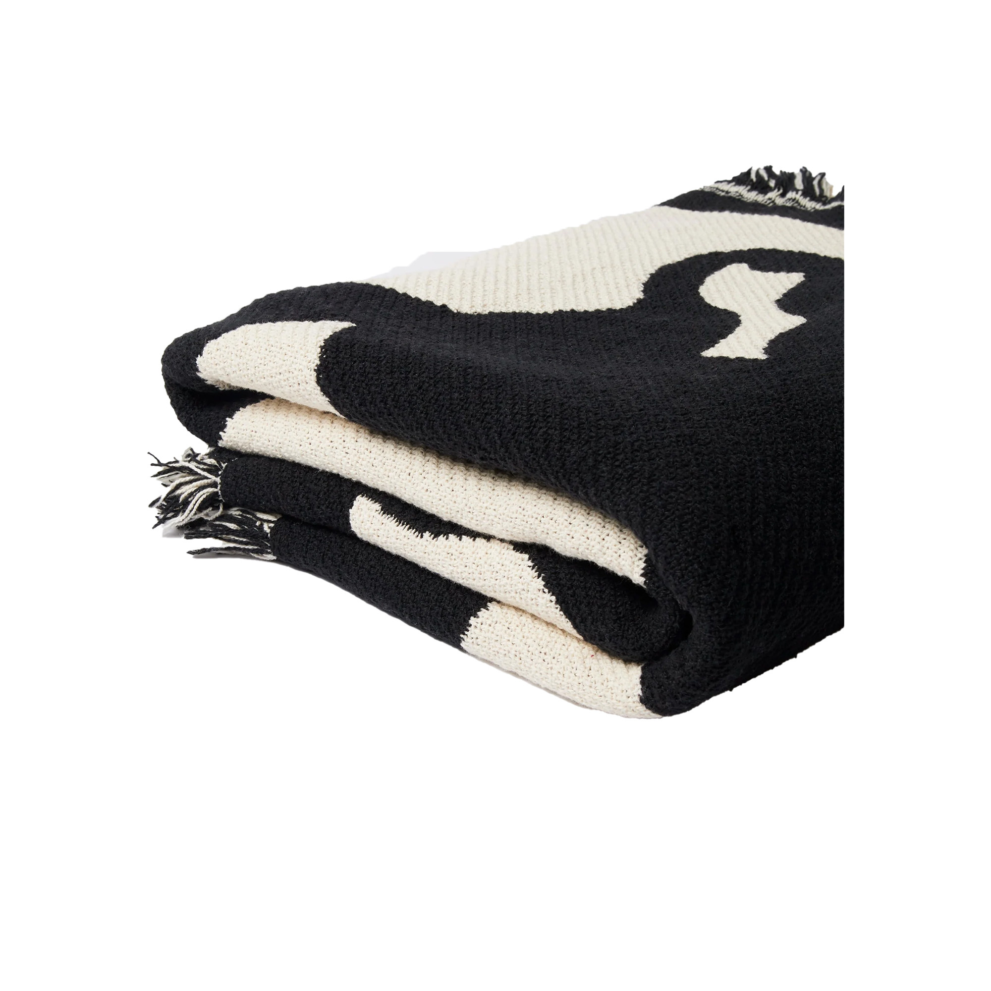 By Parra Waiting For You Throw Blanket Black