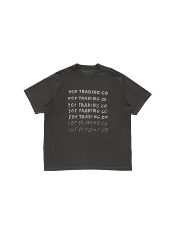 POP Trading Company Sketchy T-Shirt Washed Black