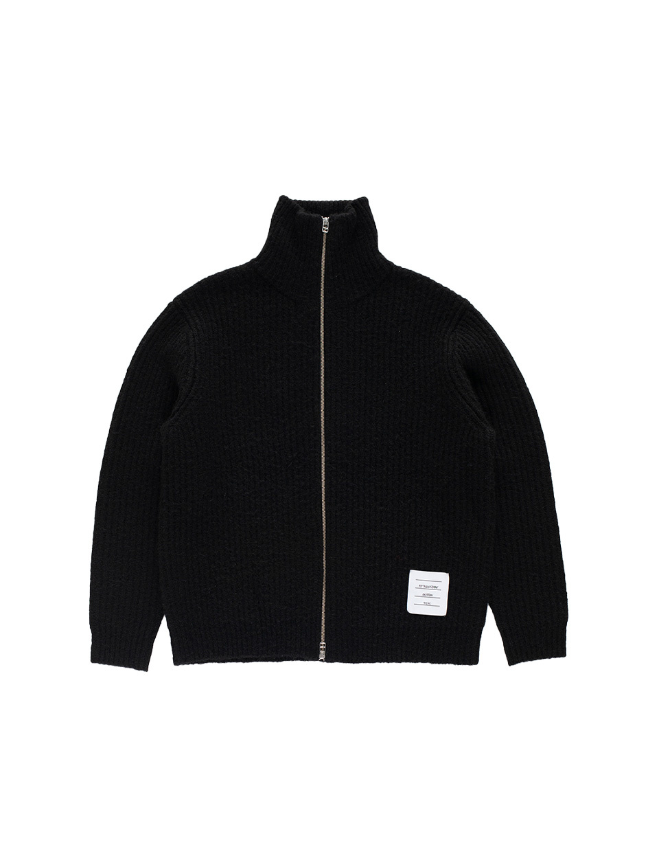 POP Trading Company Knitted Full Zip Black