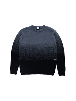 POP Trading Company Knitted Gradient Crewneck Tradewinds Navy
