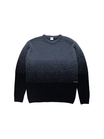 POP Trading Company Knitted Gradient Crewneck Tradewinds Navy