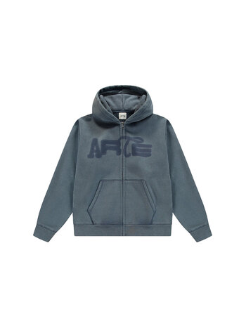 Arte Antwerp Stencil Sunfade Zip Hoodie Navy