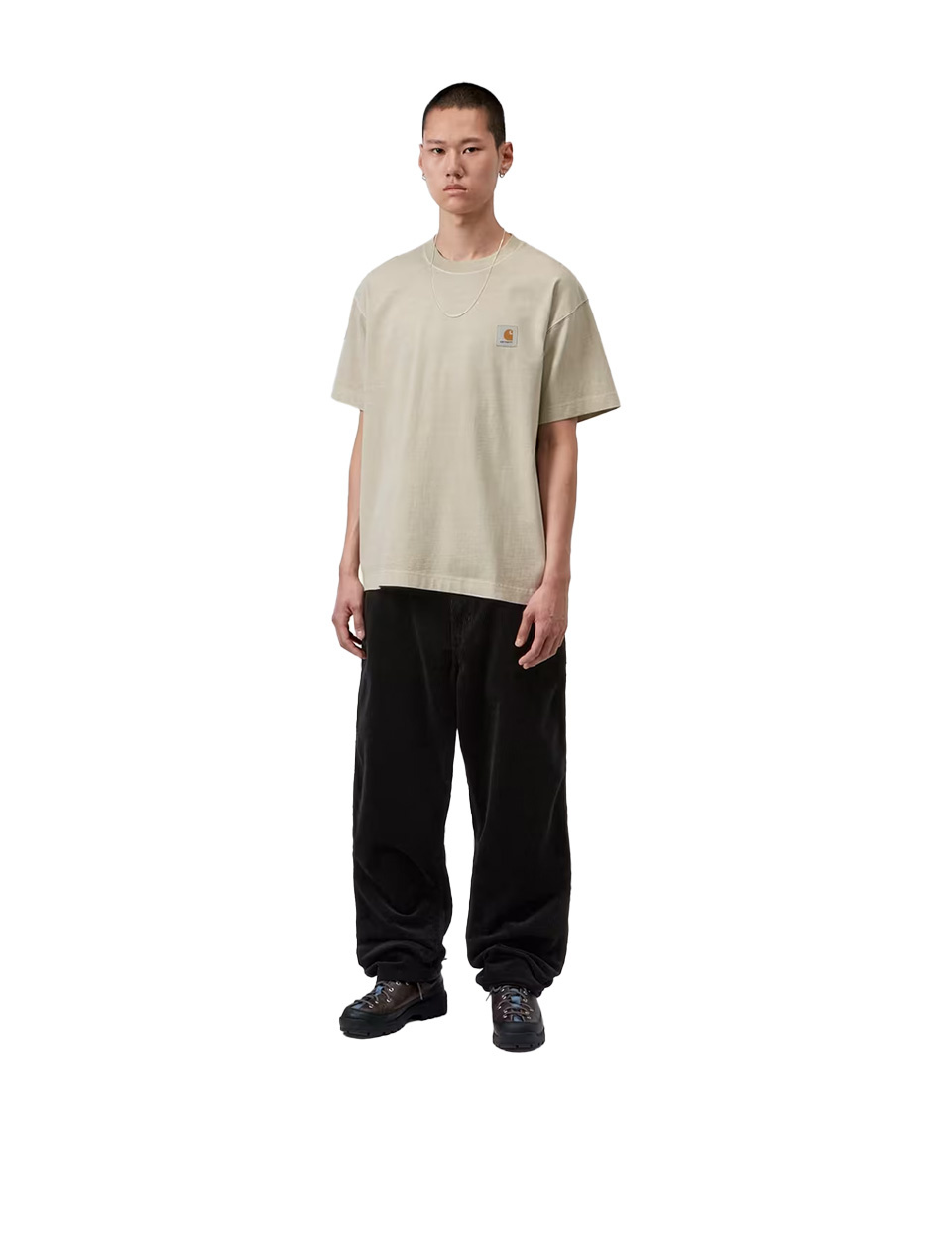 Carhartt WIP S/S Vista T-Shirt Fleur De Sel Garment Dyed