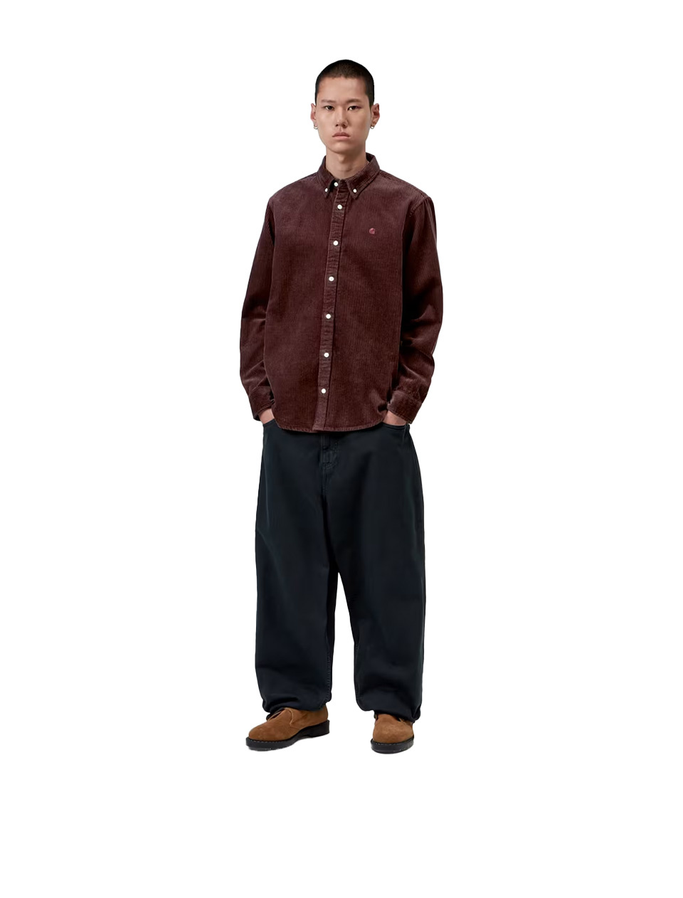 Carhartt WIP L/S Madison Cord Shirt Amarone