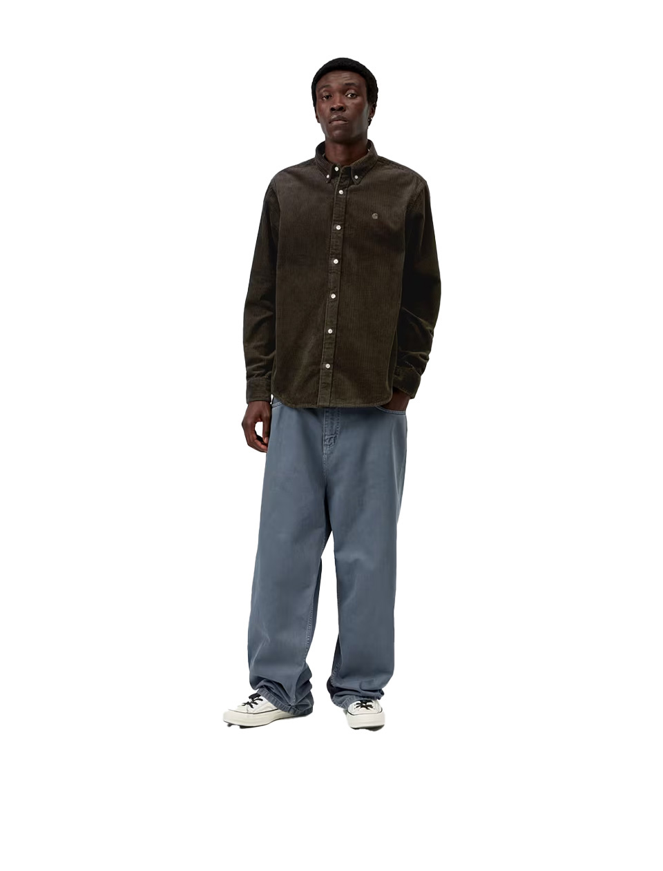 Carhartt WIP L/S Madison Cord Shirt Tobacco