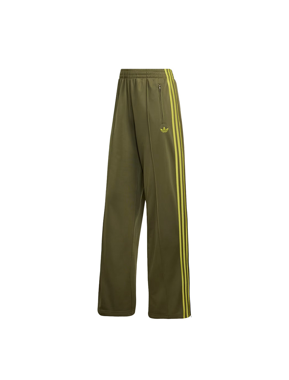 Adidas Firebird Loose Fit Trackpants Olive Strata Preloved Lime