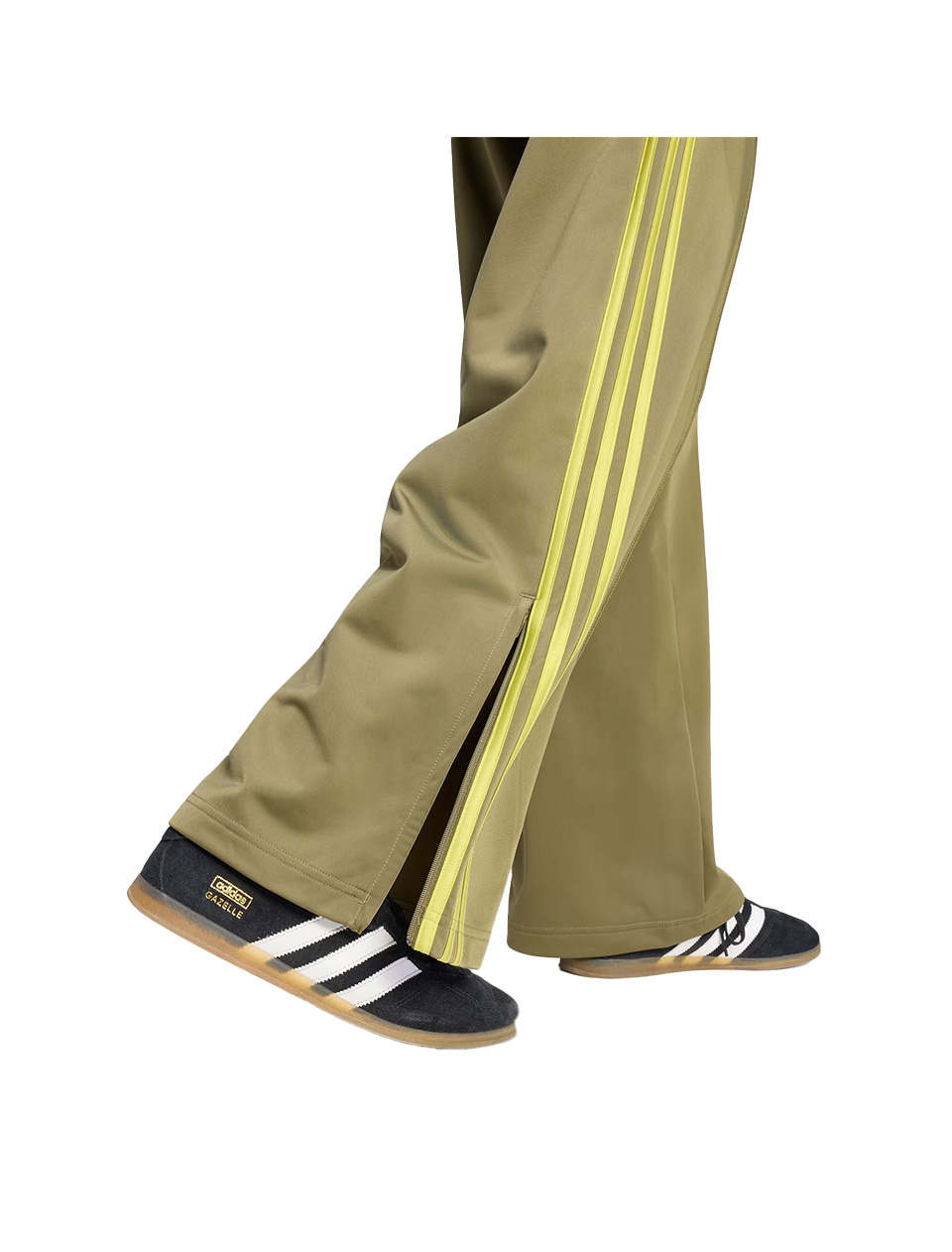 Adidas Firebird Loose Fit Trackpants Olive Strata Preloved Lime