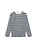 OLAF Stripe Sans LS Tee White Blue