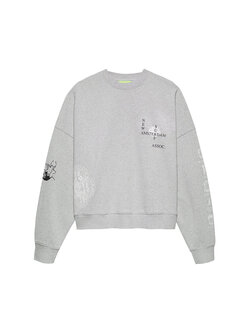 New Amsterdam Surf Association Knocked Crewneck Grey Melange