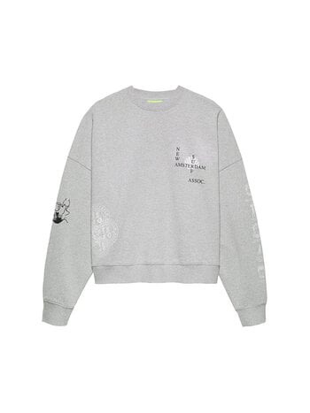 New Amsterdam Surf Association Knocked Crewneck Grey Melange