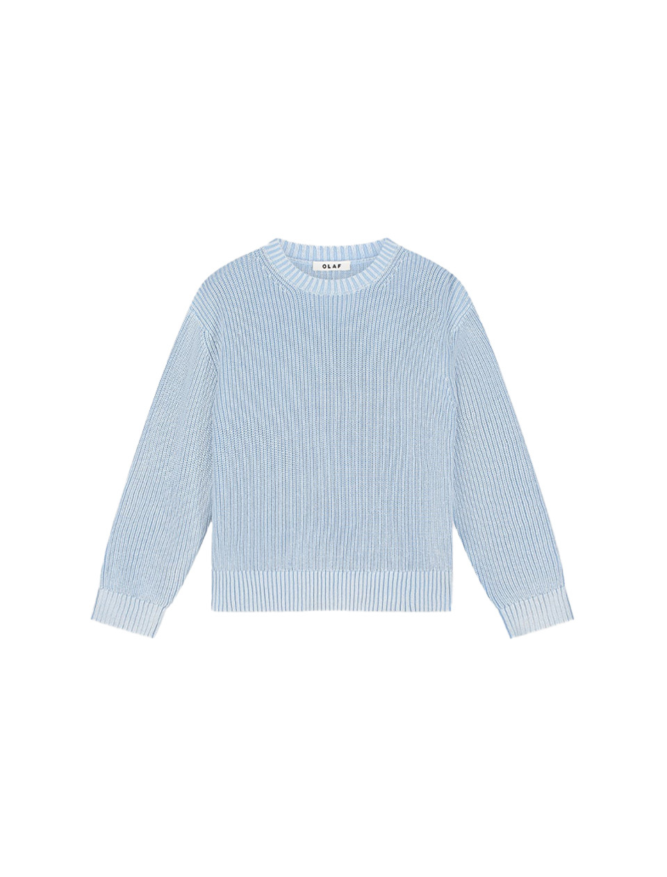OLAF Washed Knitted Essential Crew Neck Wind Surfer