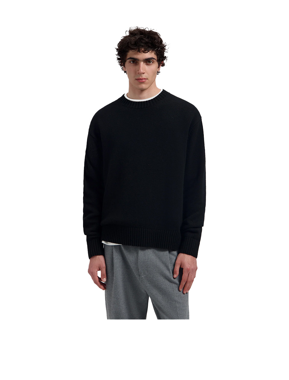 OLAF Essential Knitted Crewneck Black