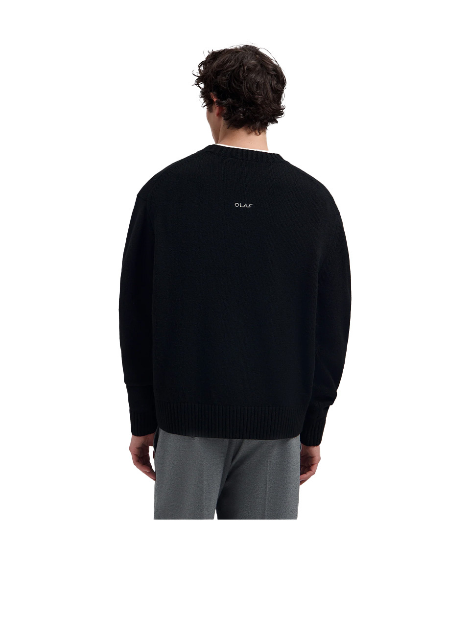 OLAF Essential Knitted Crewneck Black