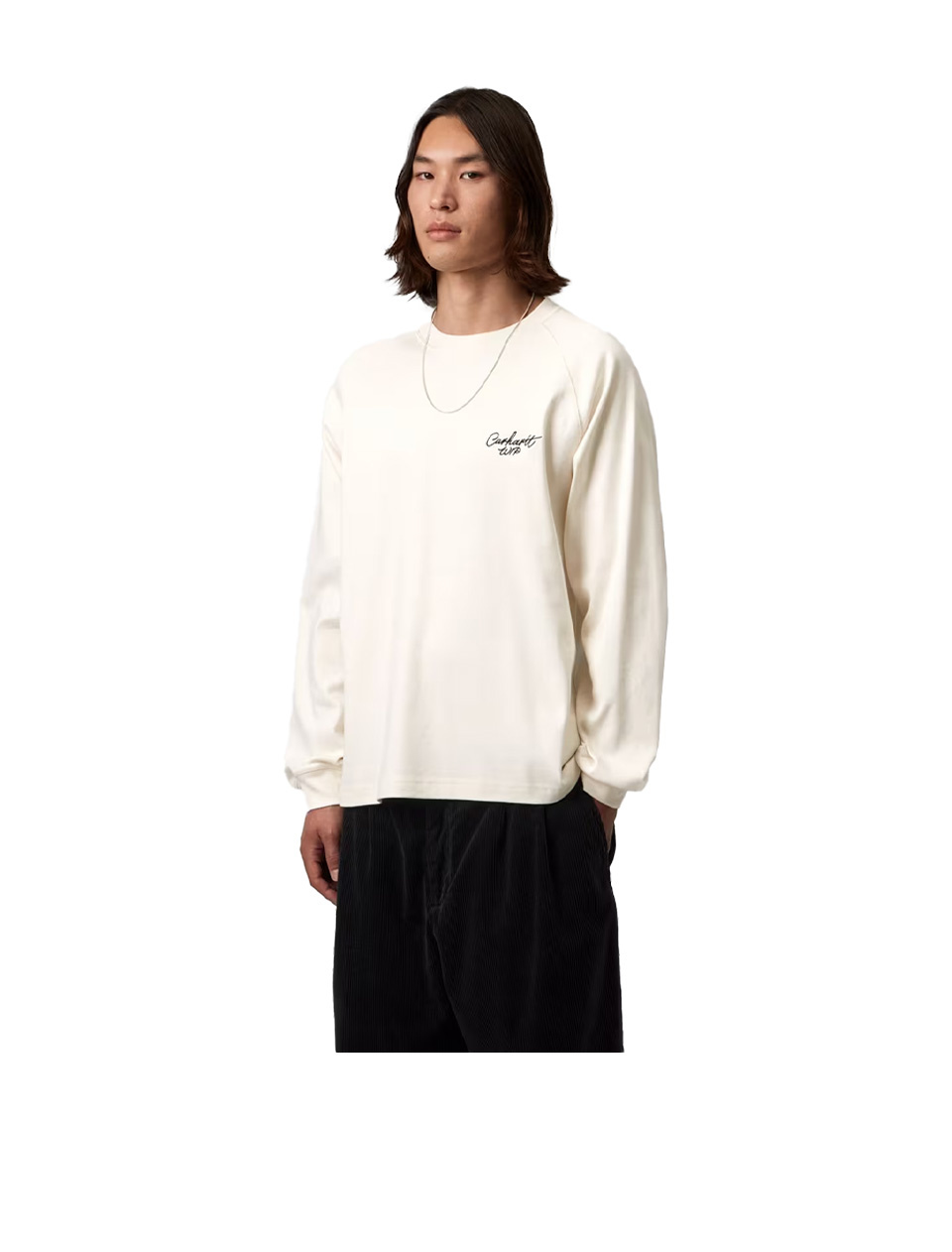 Carhartt WIP L/S Signature Rib T-Shirt Wax Black