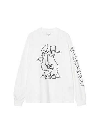 Carhartt WIP L/S Blinkerfluid T-Shirt White