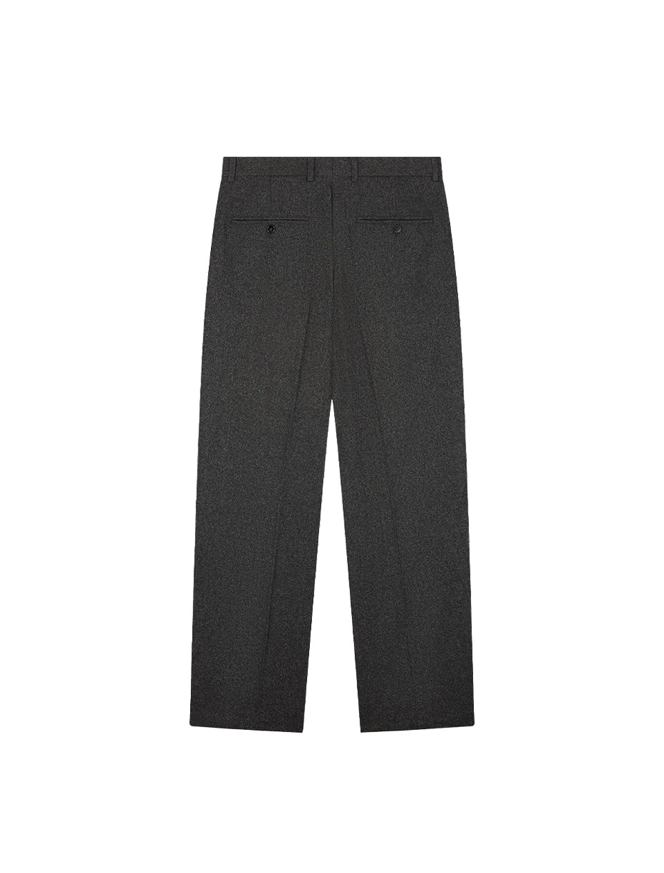 OLAF Herringbone Relaxted Pleated Pant Charcoal