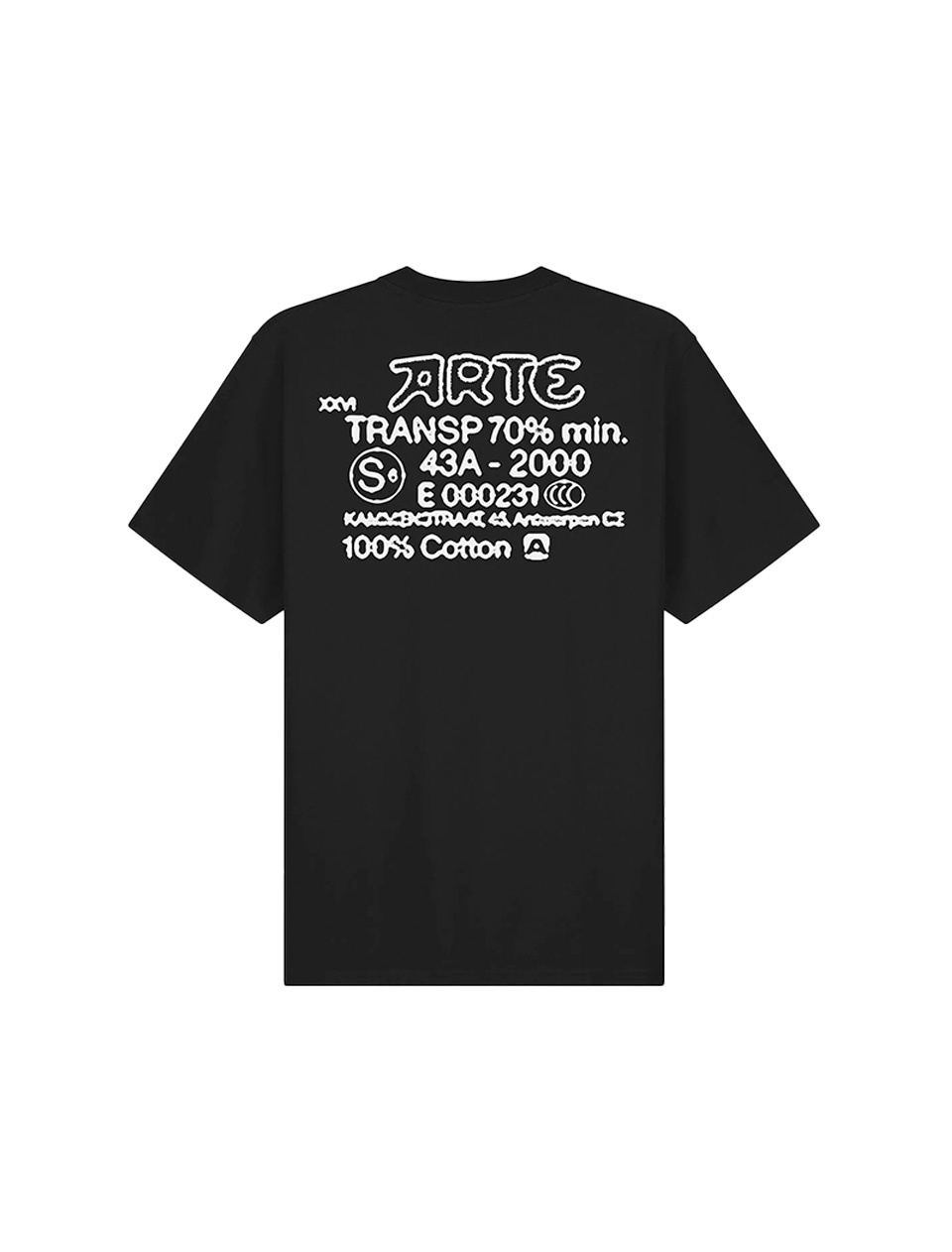 Arte Antwerp Serial Stamp T-Shirt Black