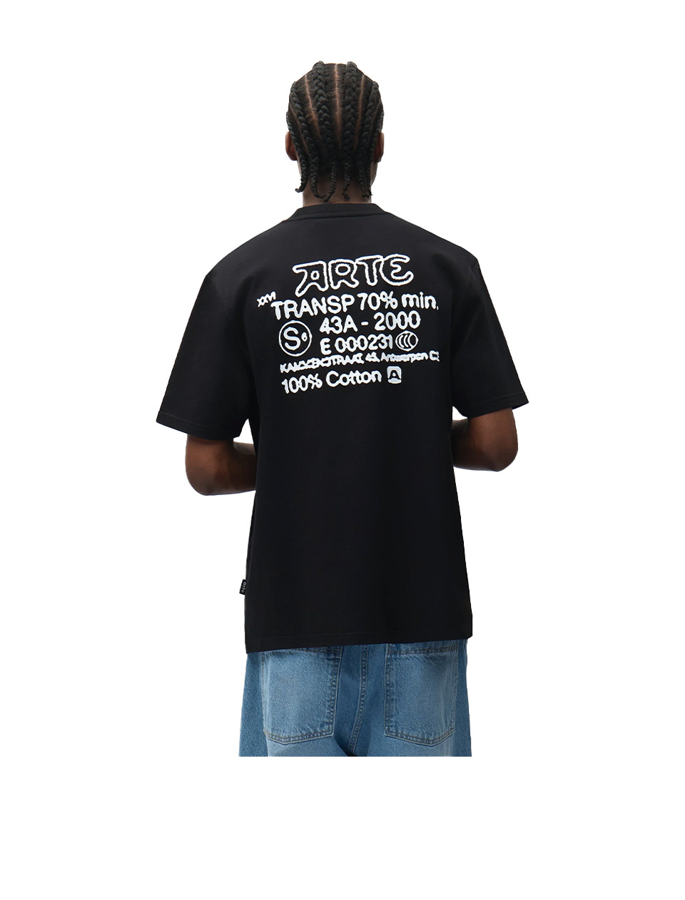 Arte Antwerp Serial Stamp T-Shirt Black