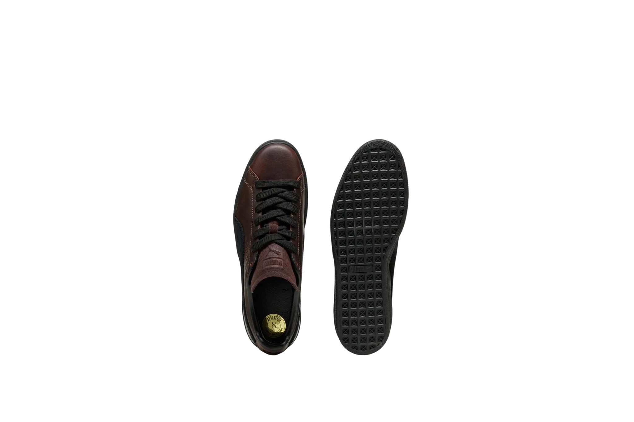 Puma Suede Dressed Leather Brown Puma Black