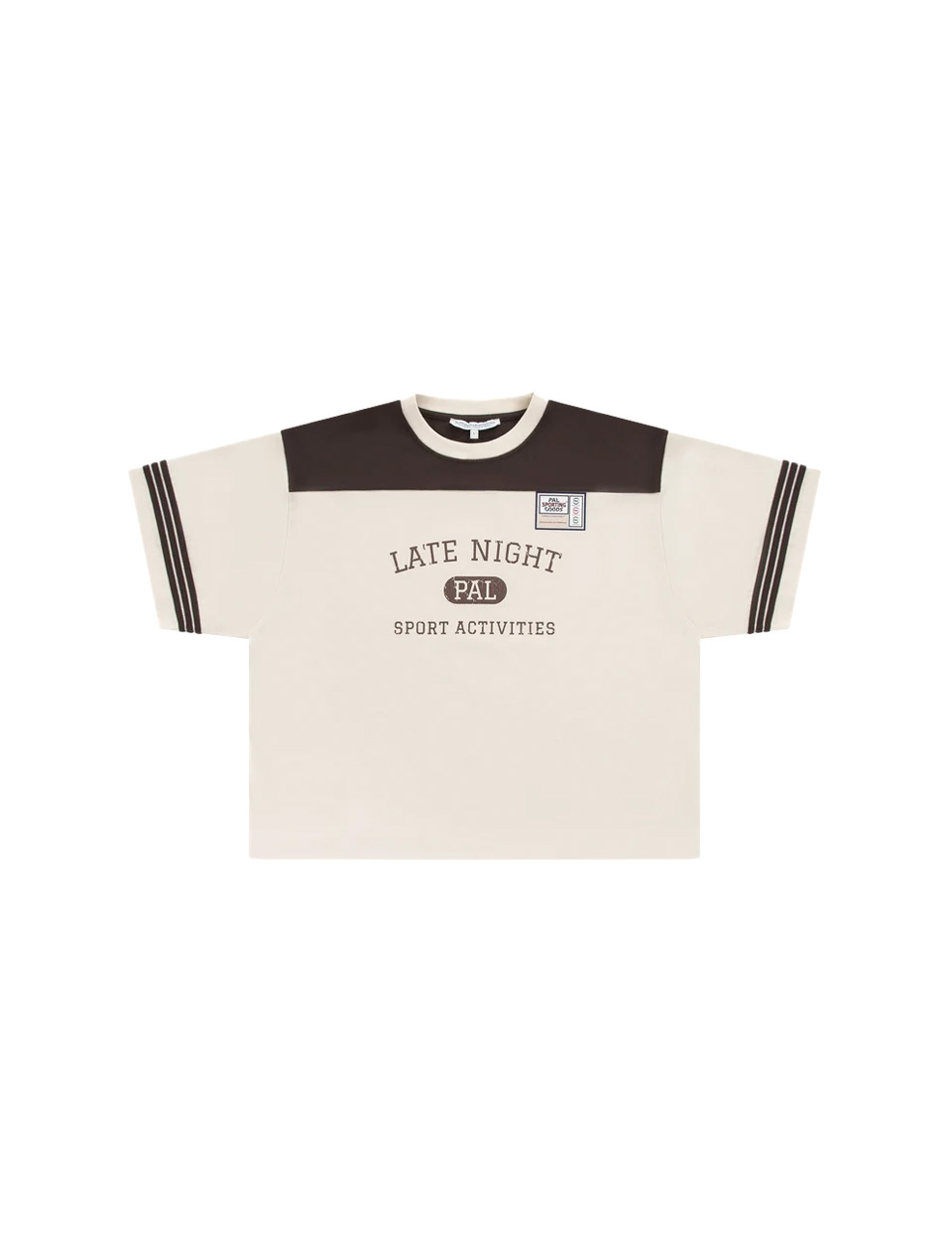 PAL Sporting Goods Late Night Sport T-Shirt Marshmallow Deep Mahogany