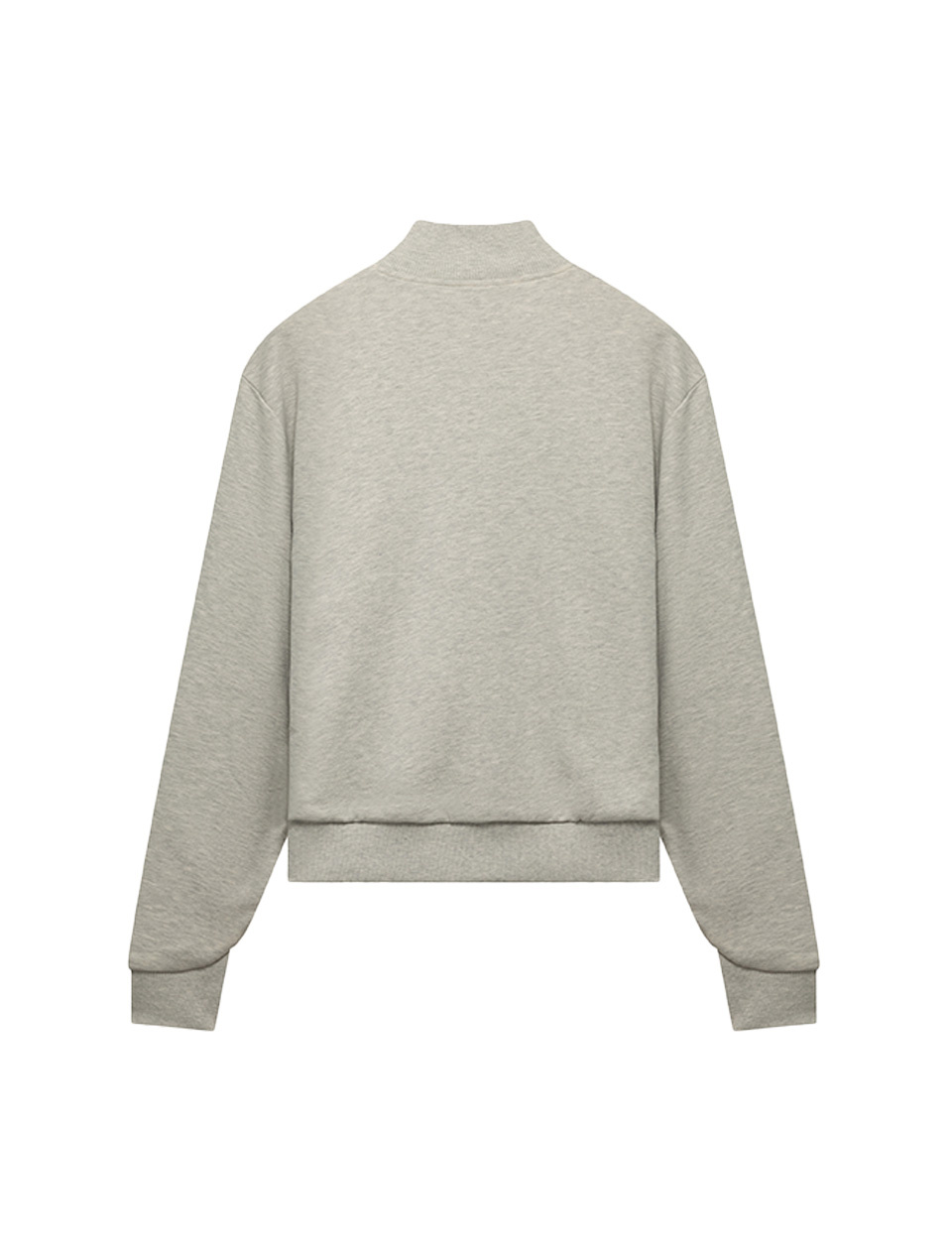 The New Originals Emblem Zip Up Sweater Light Grey Melange