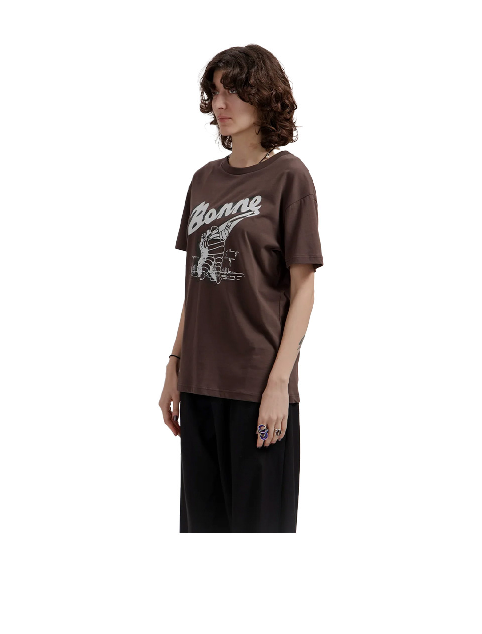Bonne Suits Tires T-Shirt Brown