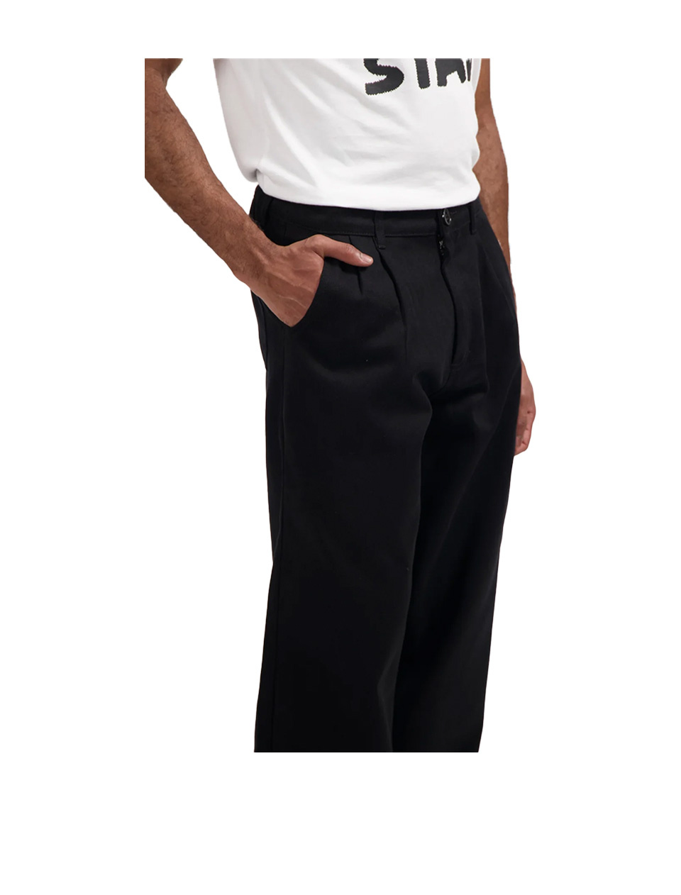 Bonne Suits Wide Fit Pants Black