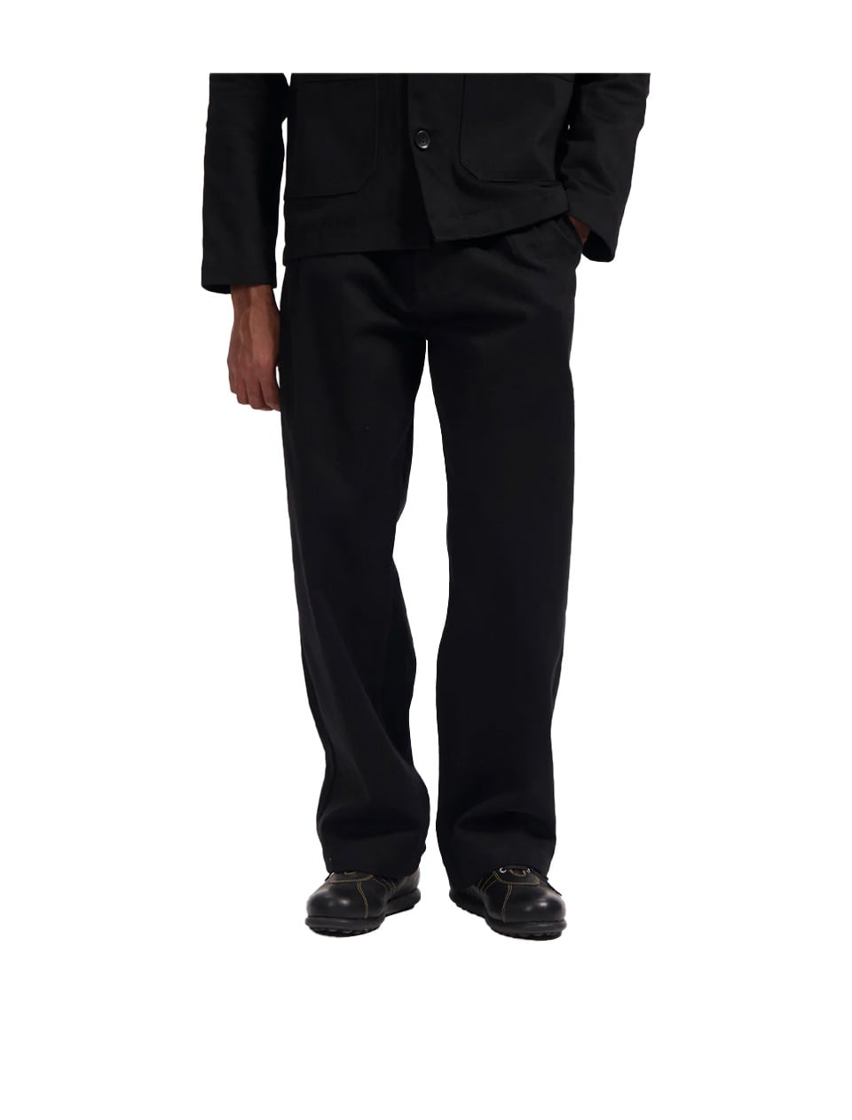 Bonne Suits Wide Fit Pants Black