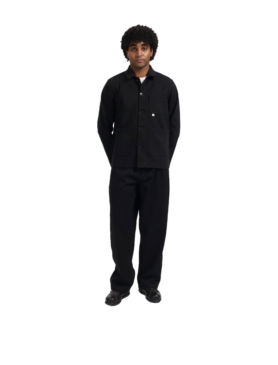 Bonne Suits Wide Fit Pants Black