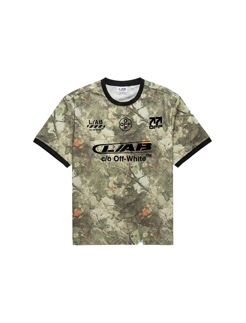 L/AB c/o Off-White Off Camo Soccer Jersey Camo