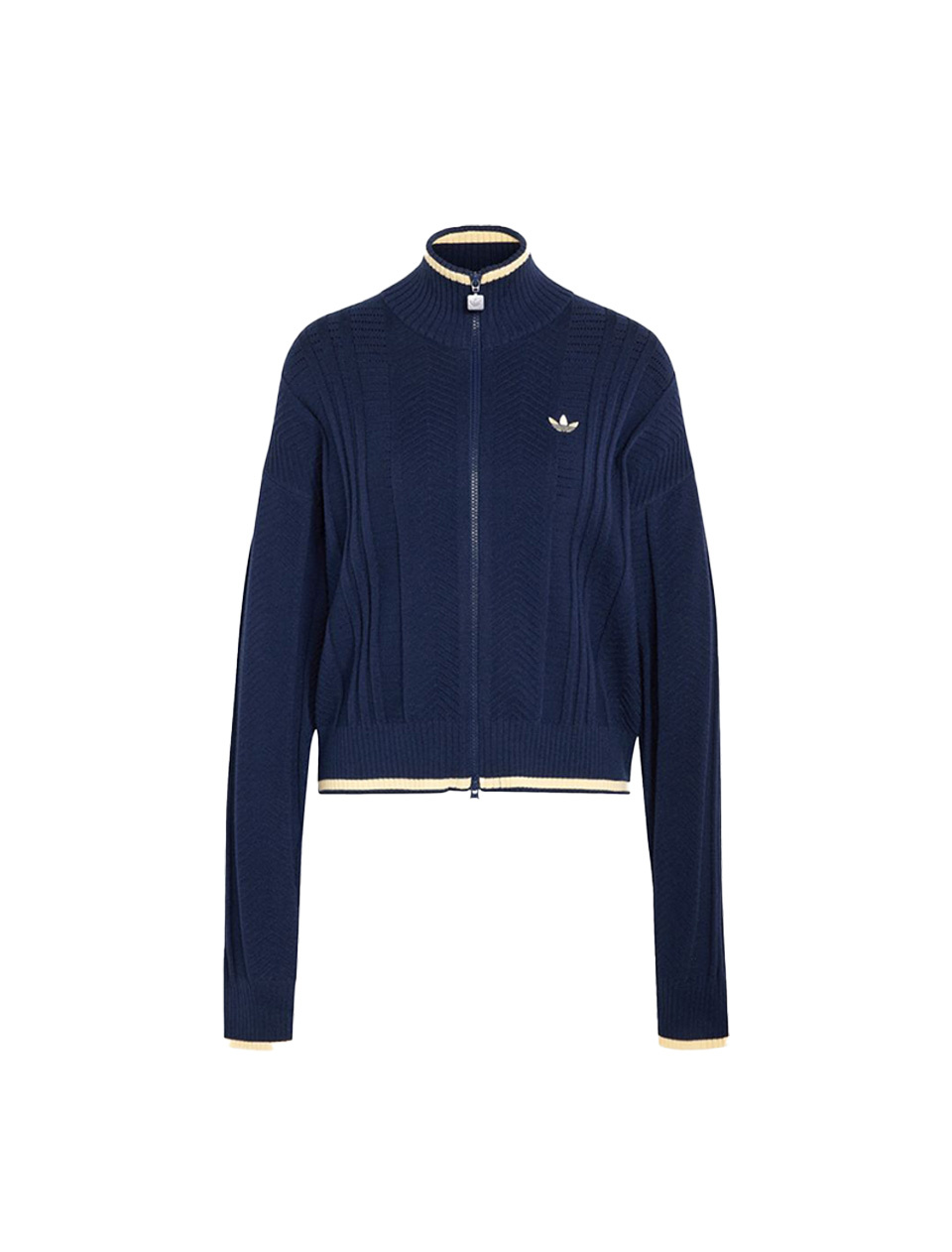 Adidas Cable Knit Firebird Track Top Night Indigo