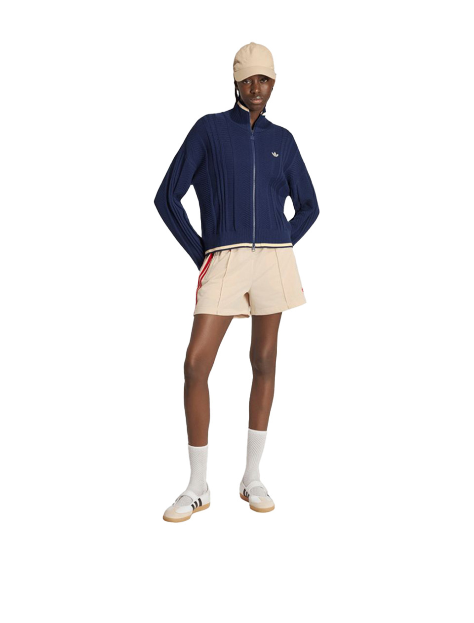 Adidas Cable Knit Firebird Track Top Night Indigo