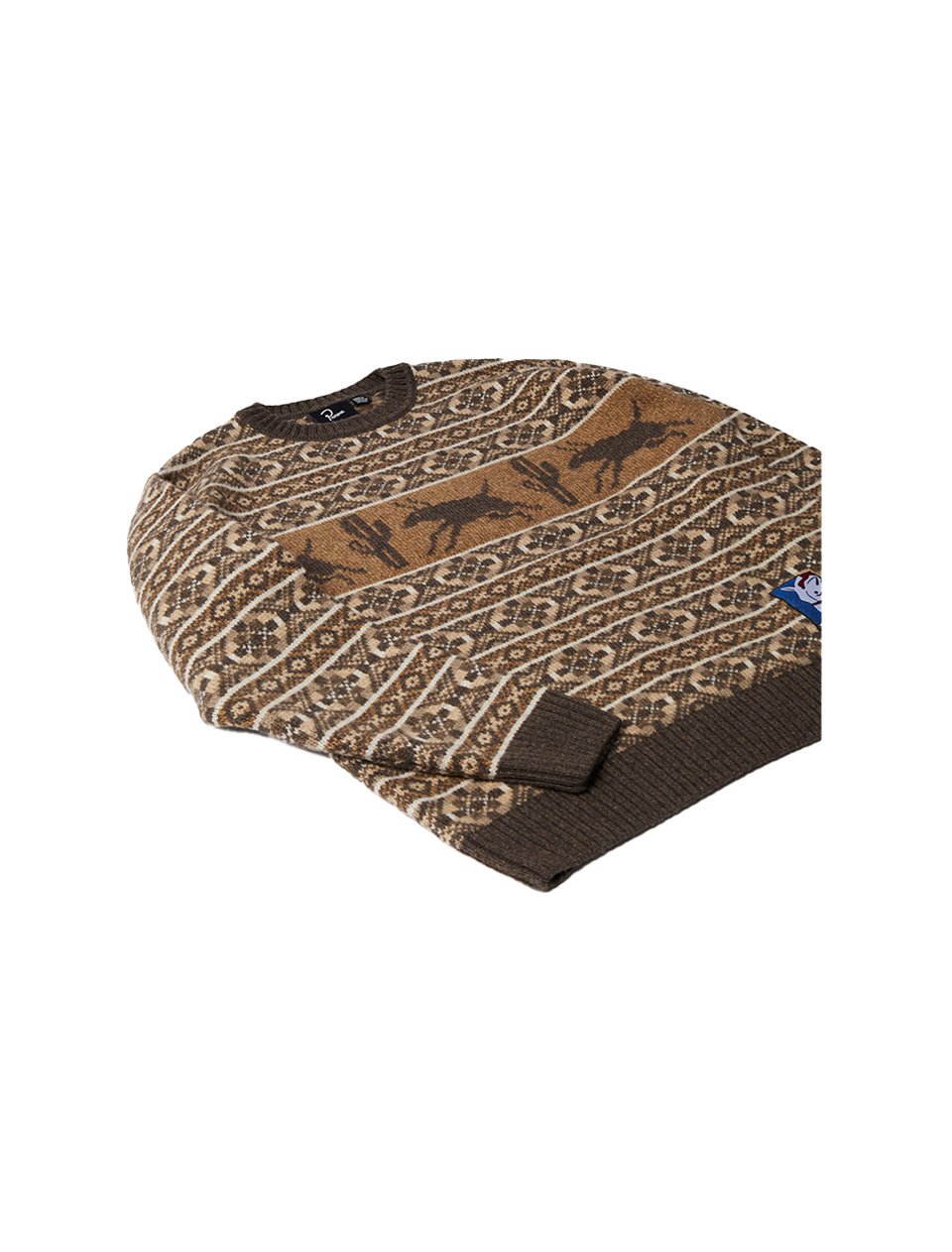 By Parra Cactus Bull Knitted Pullover Brown