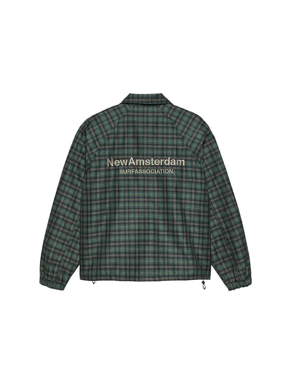 New Amsterdam Surf Association Coach Jacket Green Check